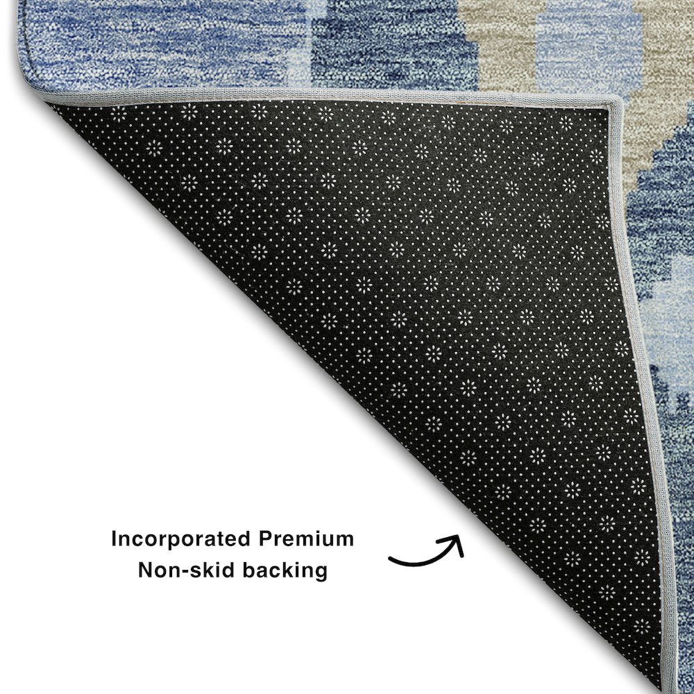 Premium Machine Washable Mayfield AMF748 Sky 5' x 7'6" Rug. Picture 2