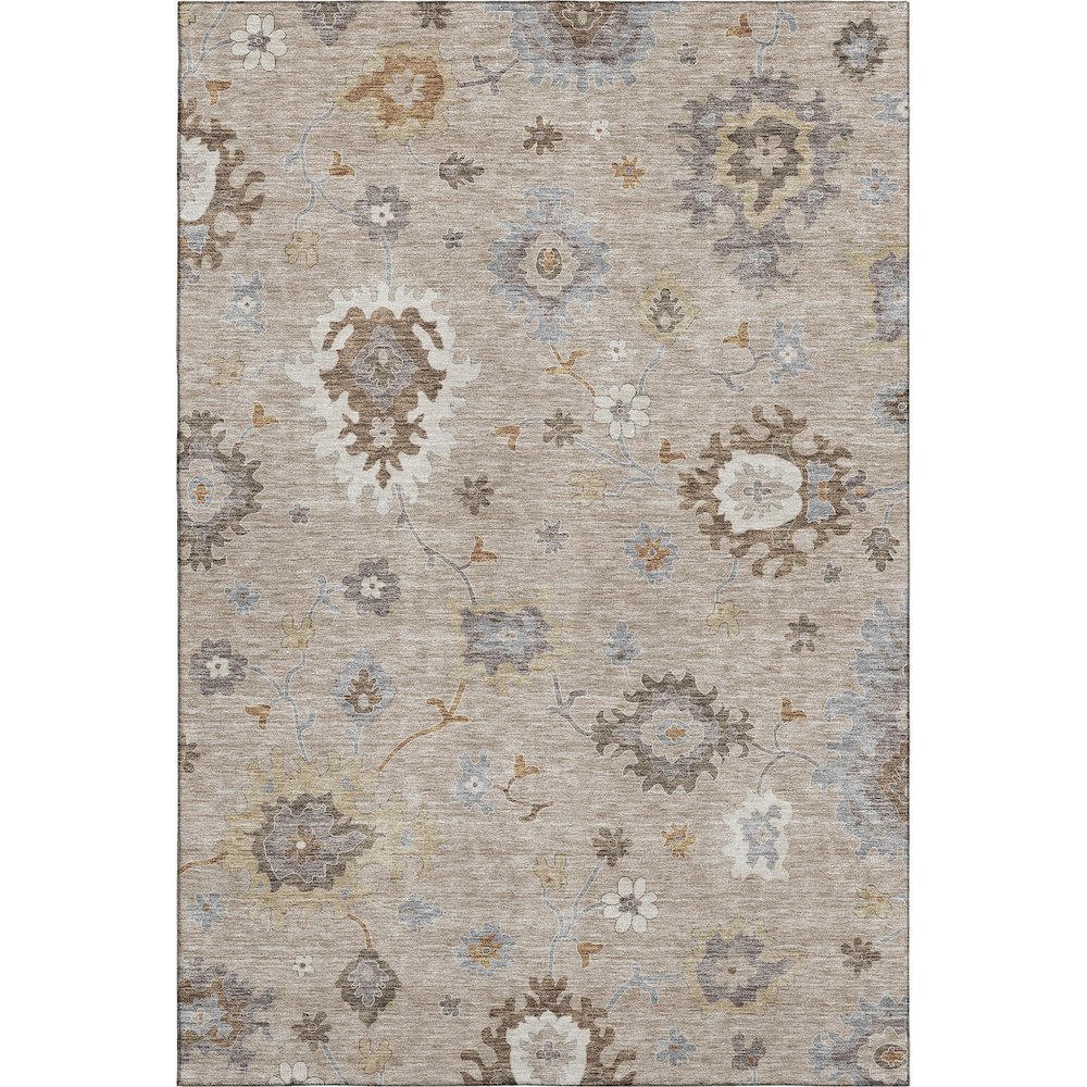 Premium Machine Washable Mayfield AMF753 Taupe 9' x 12' Rug. Picture 1