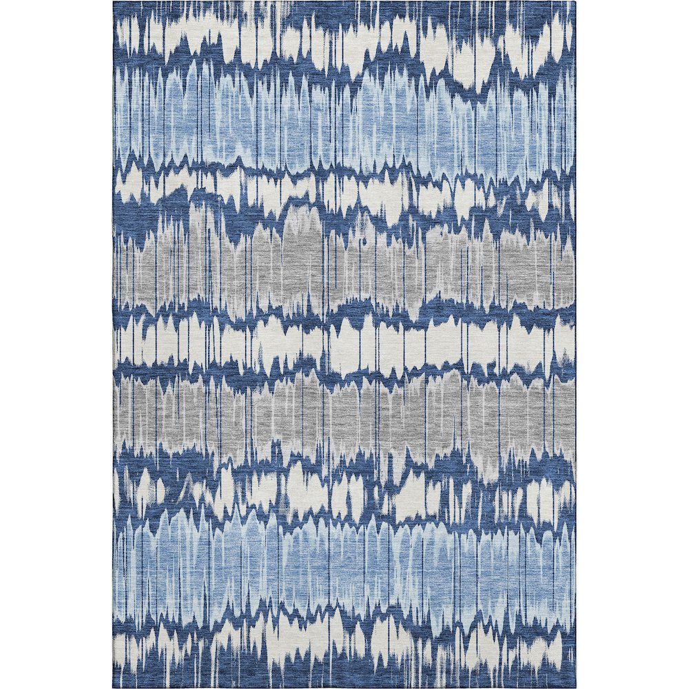 Premium Machine Washable Mayfield AMF755 Navy 9' x 12' Rug. Picture 1