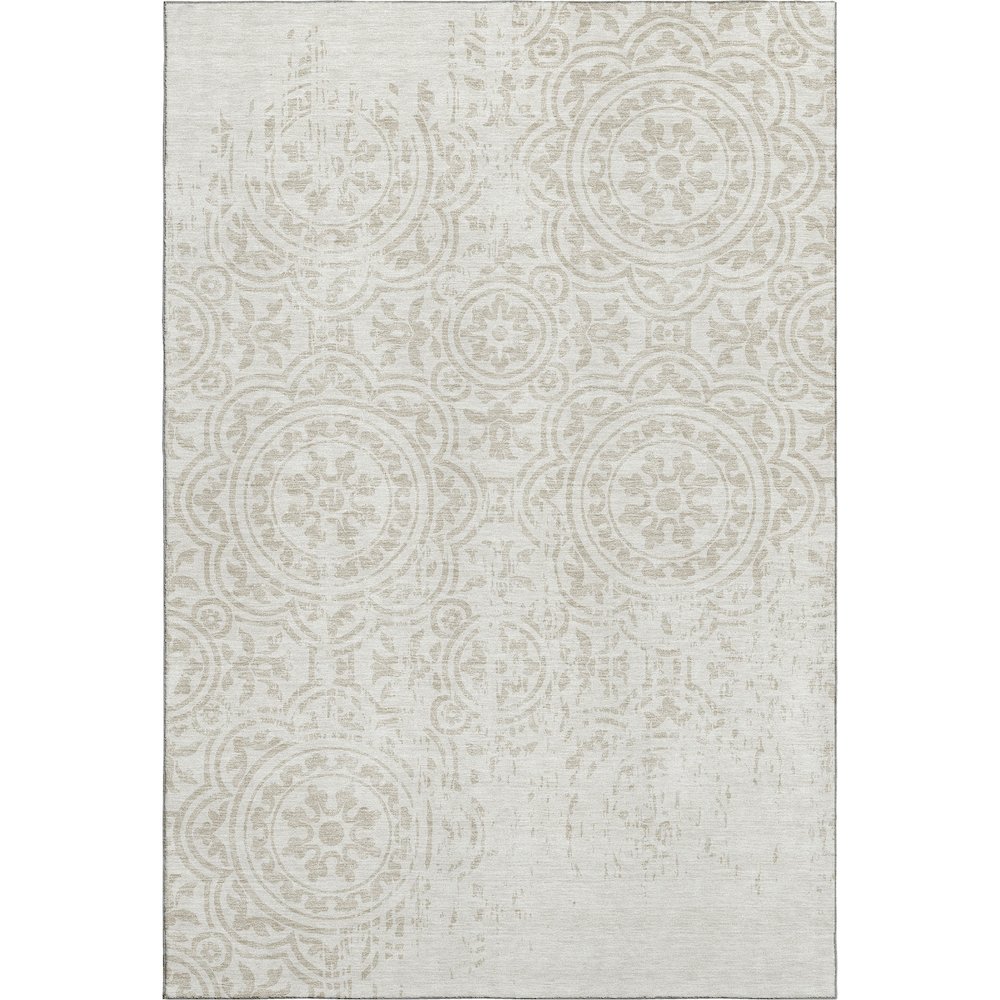 Premium Machine Washable Mayfield AMF758 Ivory 9' x 12' Rug. Picture 1