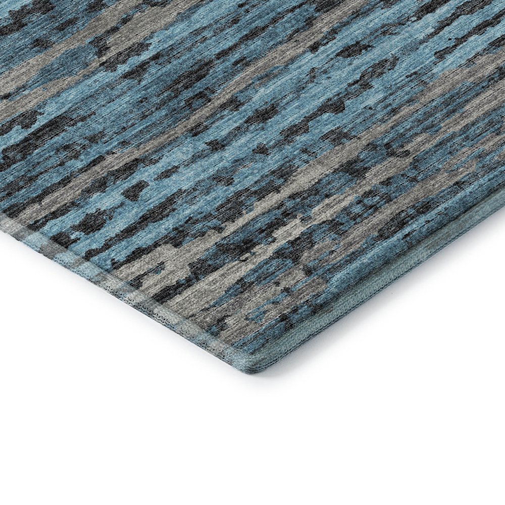 Premium Machine Washable Mayfield  Peacock 5' x 7'6" Rug. Picture 3