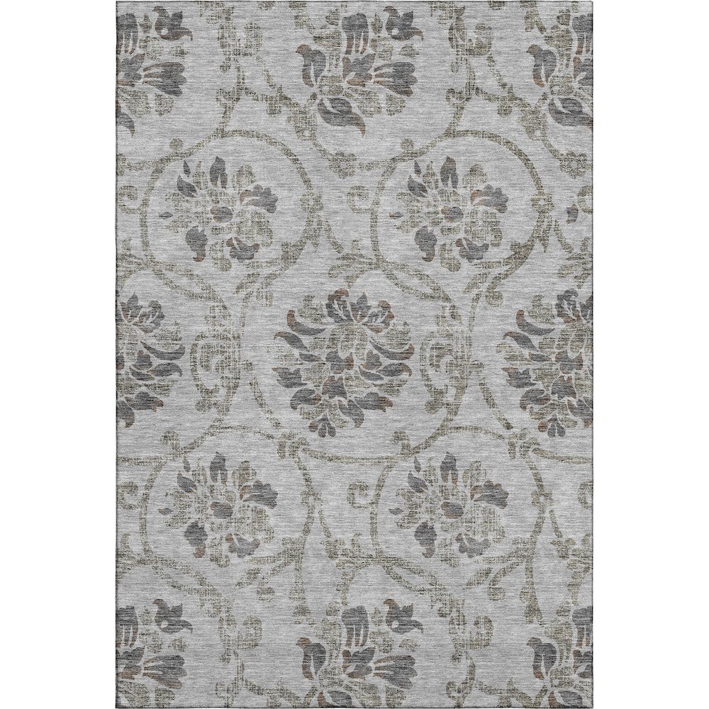 Premium Machine Washable Mayfield AMF762 Gray 9' x 12' Rug. Picture 1