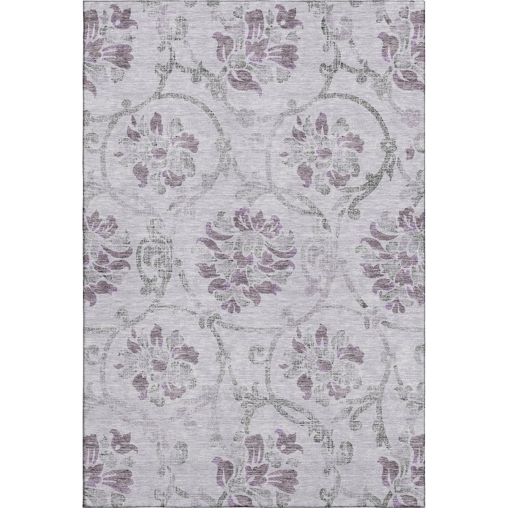 Premium Machine Washable Mayfield AMF762 Lavender 9' x 12' Rug. Picture 1