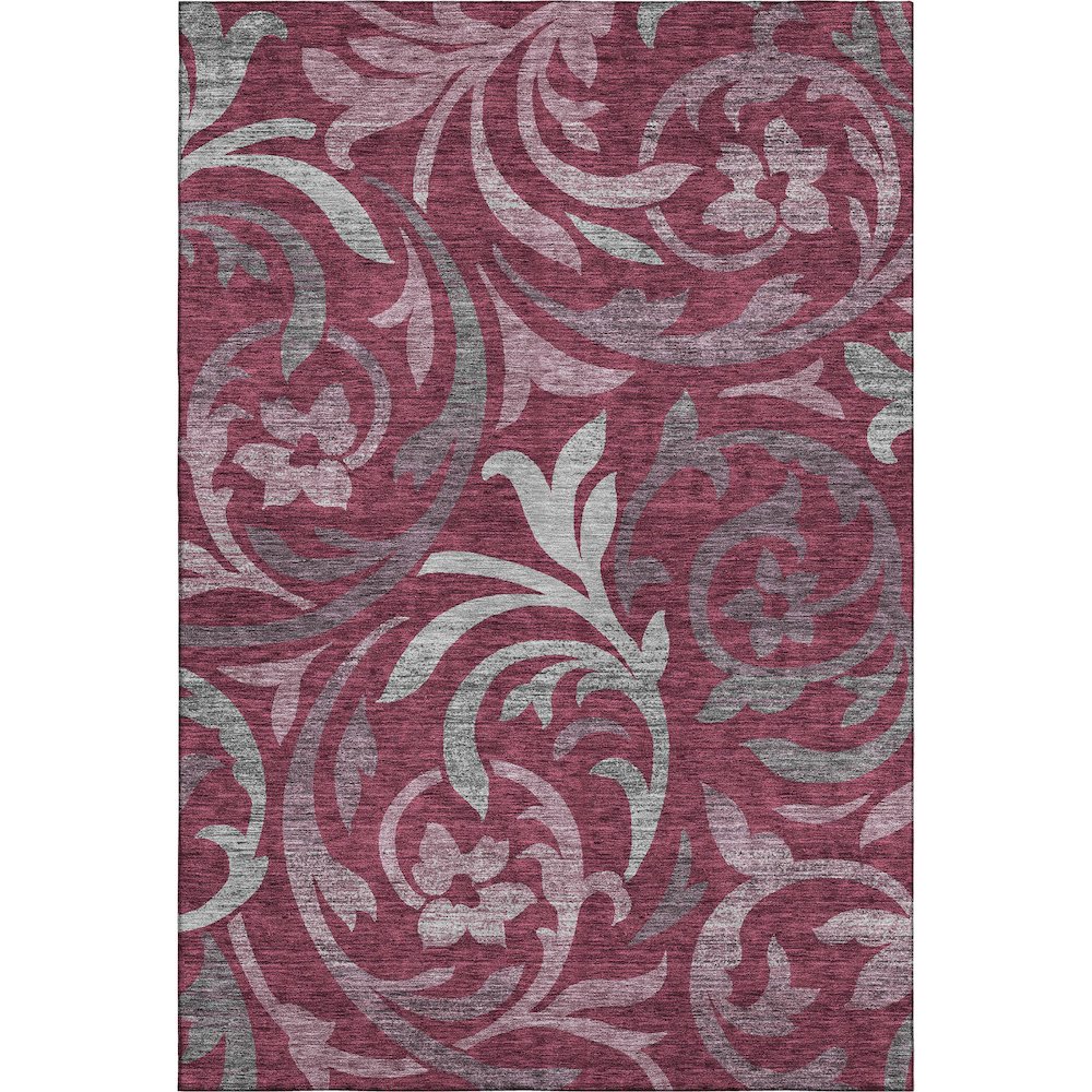Premium Machine Washable Mayfield AMF764 Garnet 9' x 12' Rug. Picture 1