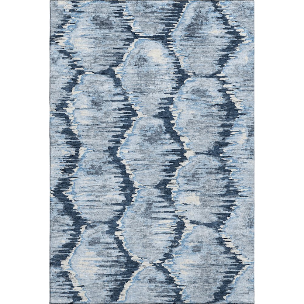 Premium Machine Washable Mayfield AMF767 Navy 9' x 12' Rug. Picture 1