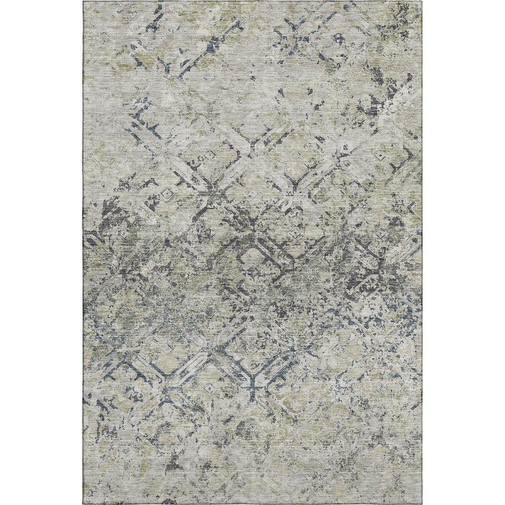 Premium Machine Washable Mayfield AMF768 Silver 9' x 12' Rug. Picture 1