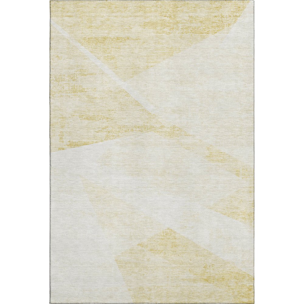 Premium Machine Washable Mayfield AMF770 Gold 9' x 12' Rug. Picture 1