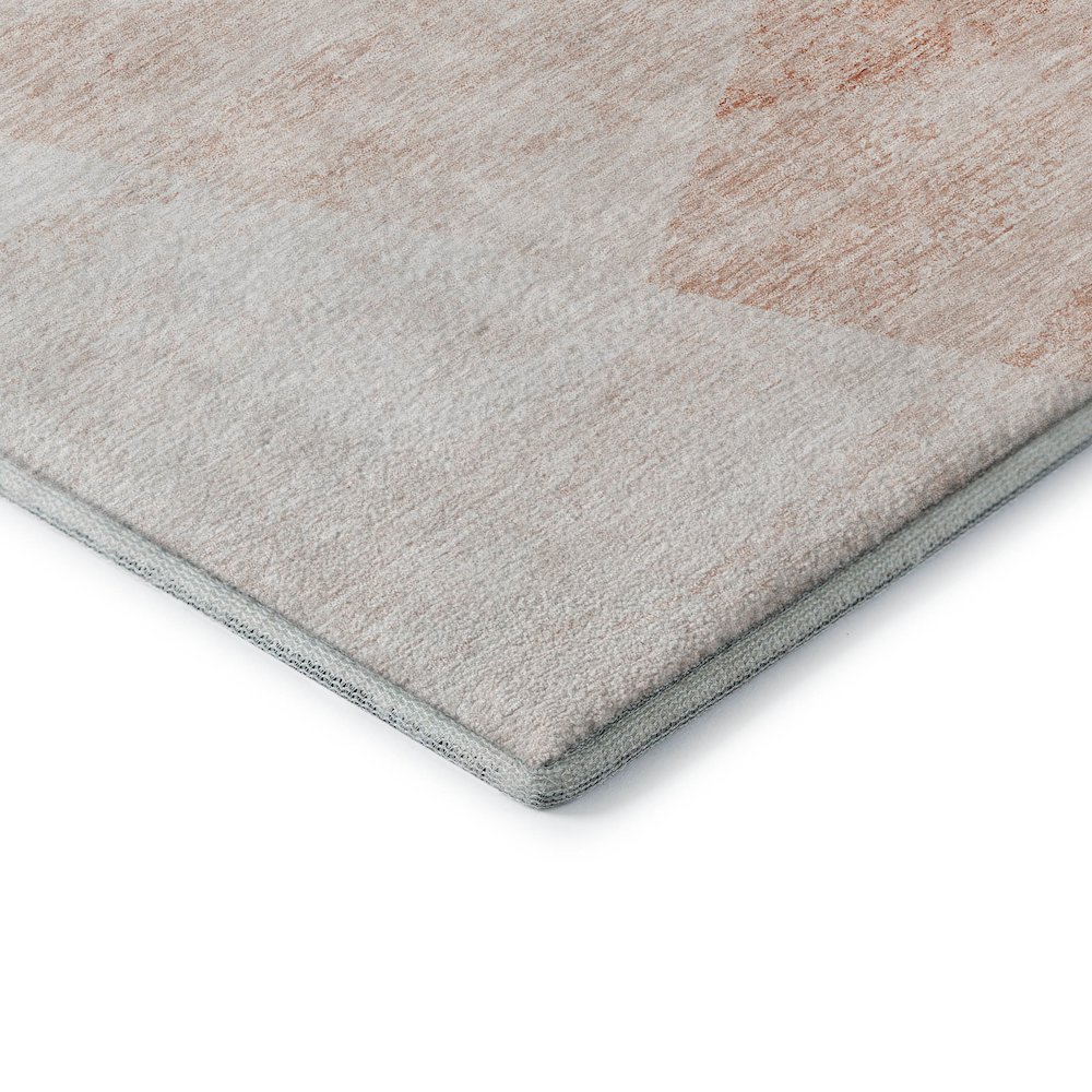 Premium Machine Washable Mayfield AMF770 Salmon 5' x 7'6" Rug. Picture 3