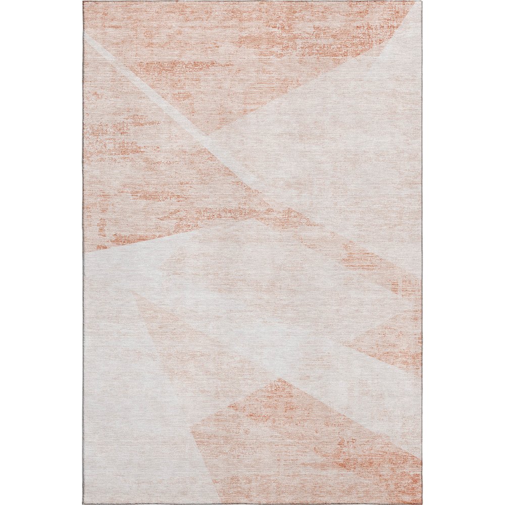 Premium Machine Washable Mayfield AMF770 Salmon 9' x 12' Rug. Picture 1