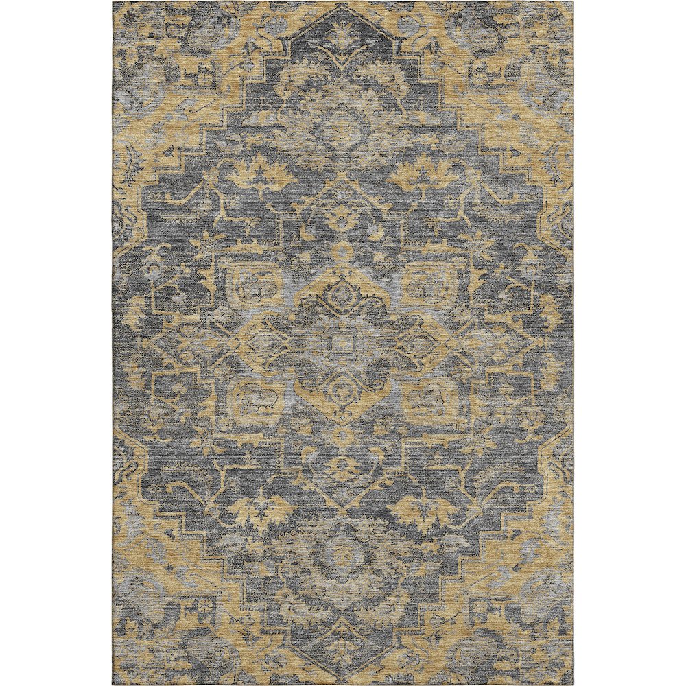 Premium Machine Washable Mayfield AMF774 Gray 9' x 12' Rug. Picture 1