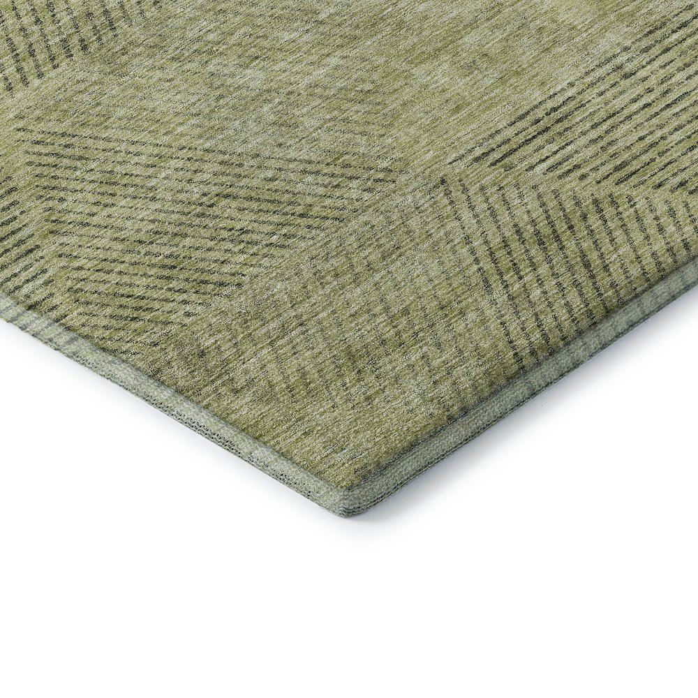 Premium Machine Washable Mayfield AMF777 Aloe 5' x 7'6" Rug. Picture 3