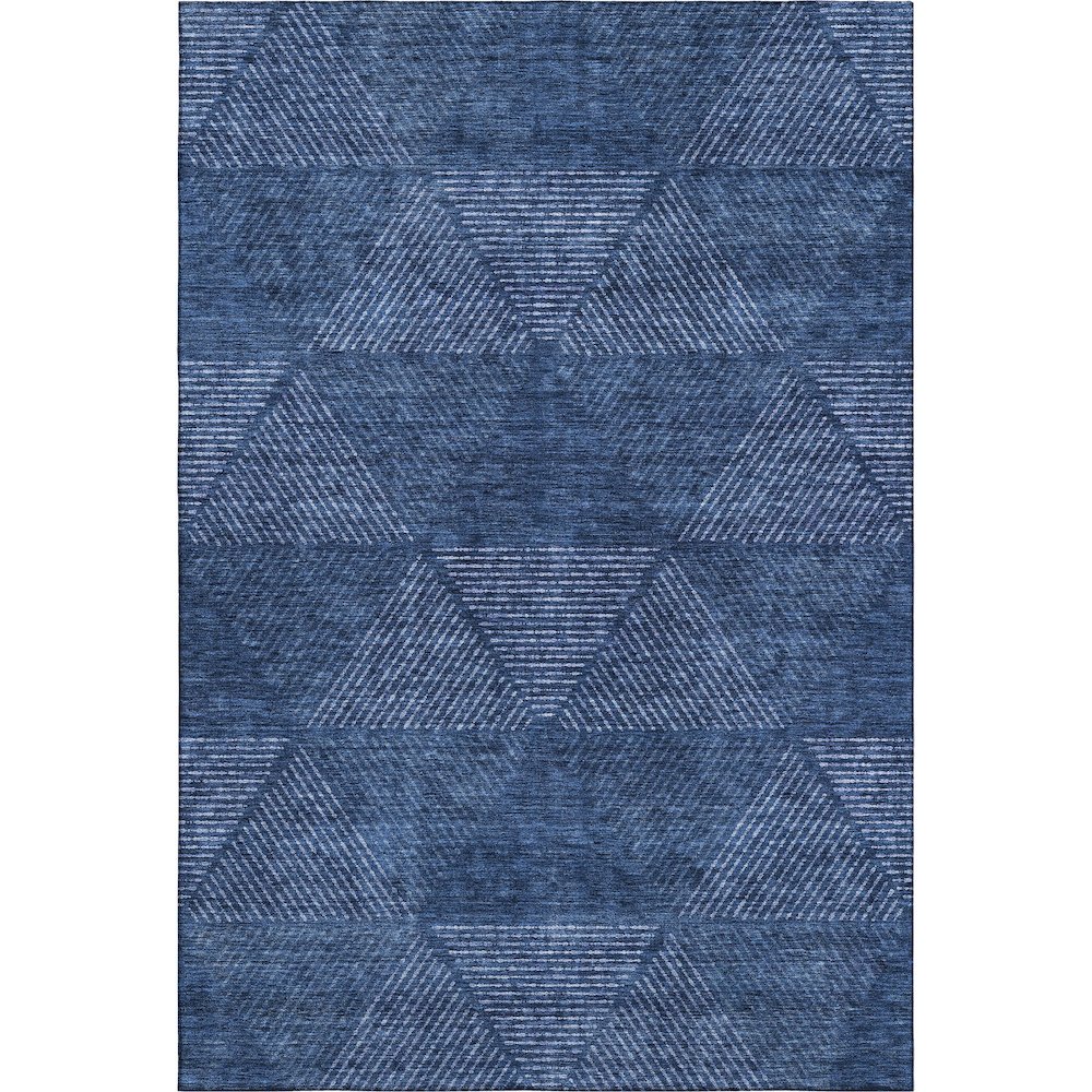 Premium Machine Washable Mayfield AMF777 Navy 9' x 12' Rug. Picture 1