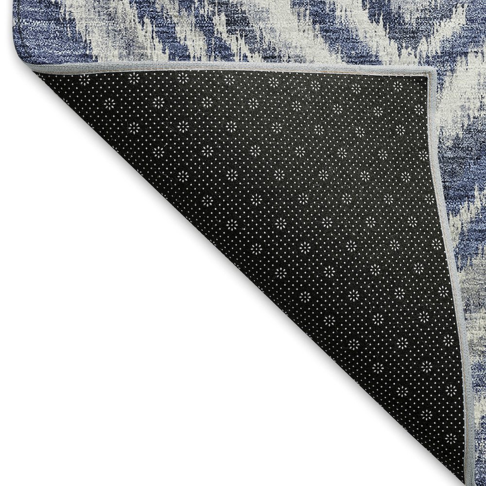 Premium Machine Washable Mayfield AMF781 Blue 5' x 7'6" Rug. Picture 2