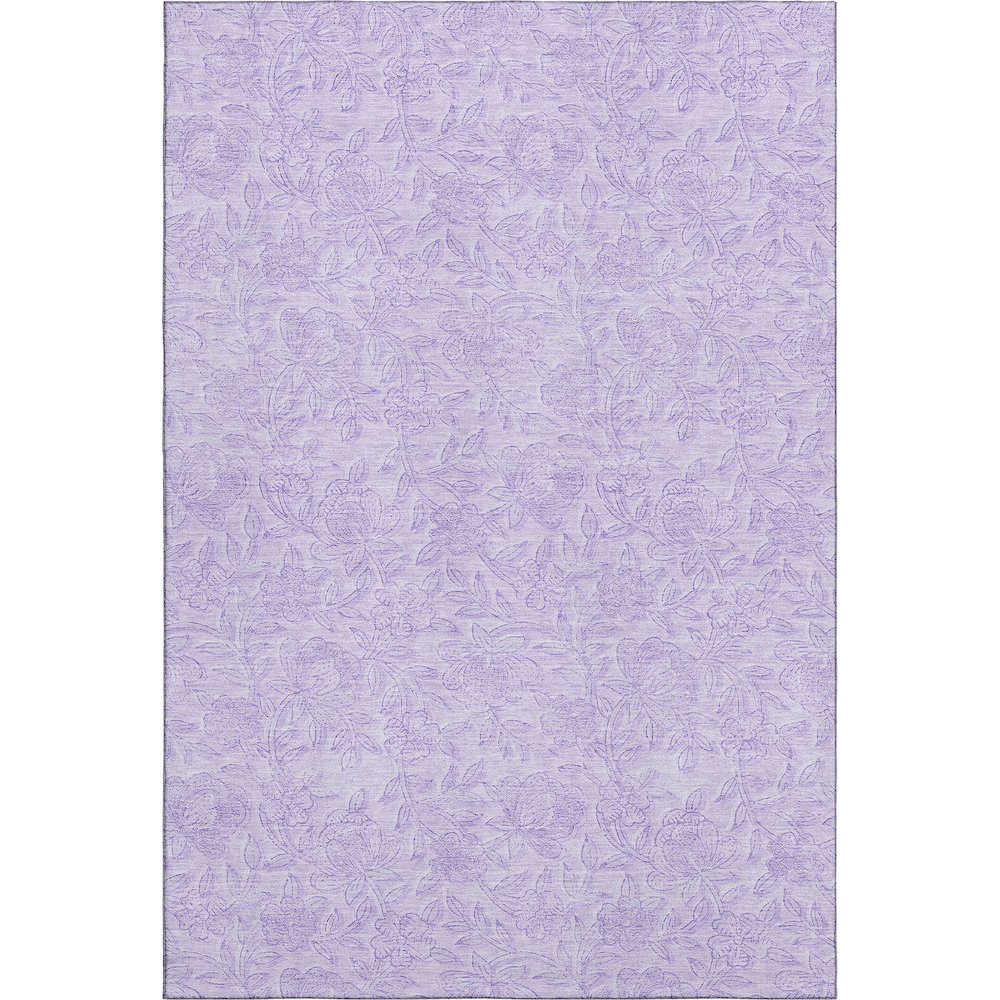 Premium Machine Washable Mayfield AMF782 Lilac 9' x 12' Rug. Picture 1