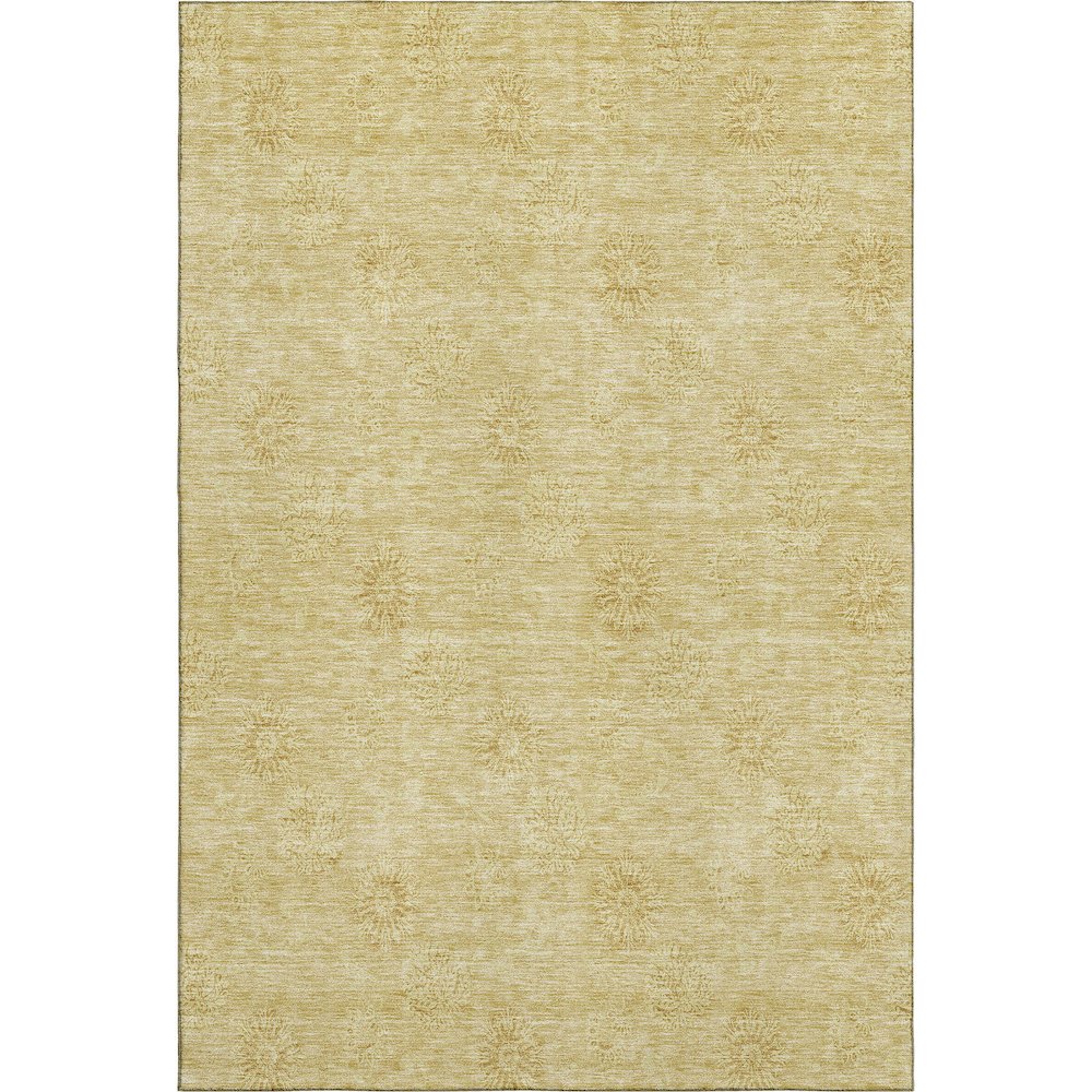 Premium Machine Washable Mayfield AMF789 Gold 9' x 12' Rug. Picture 1