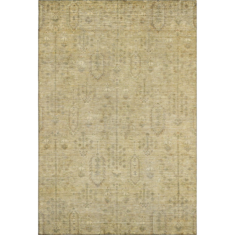 Premium Machine Washable Mayfield AMF790 Gold 9' x 12' Rug. Picture 1