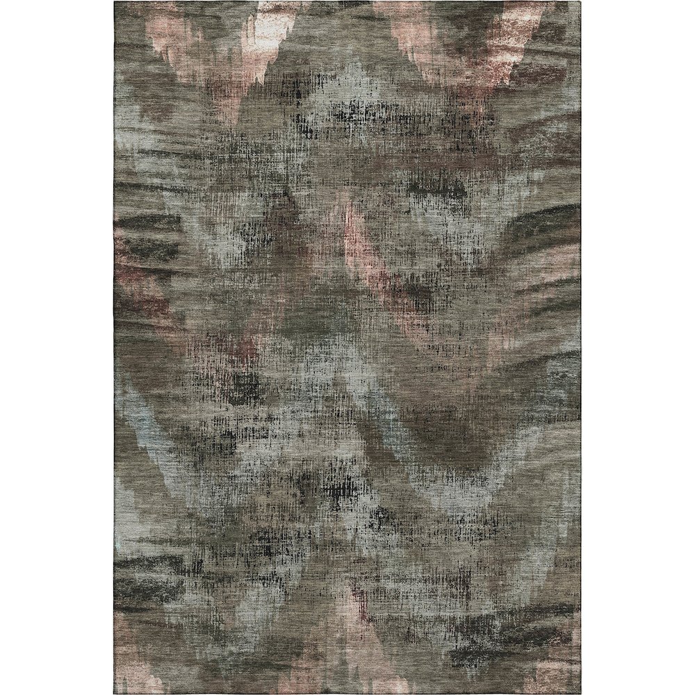 Premium Machine Washable Mayfield AMF792 Brown 9' x 12' Rug. Picture 1
