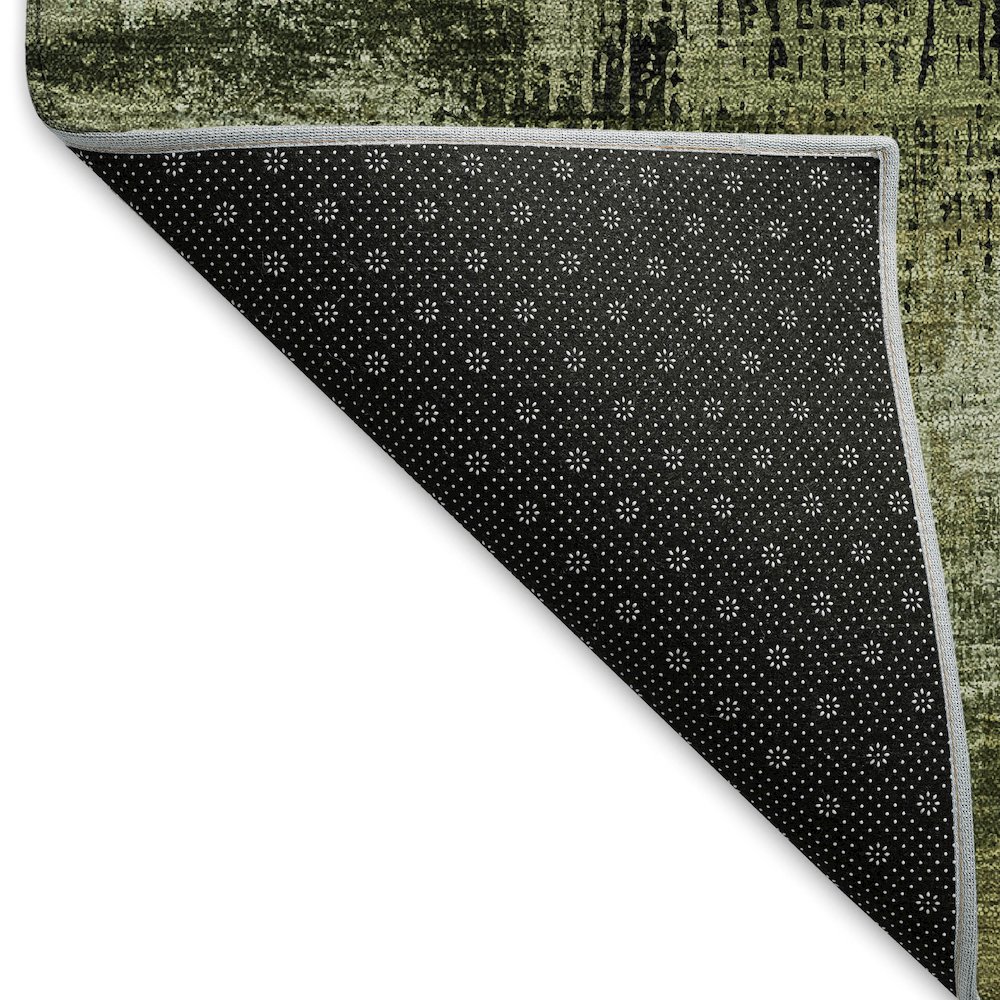 Premium Machine Washable Mayfield AMF792 Olive 5' x 7'6" Rug. Picture 2