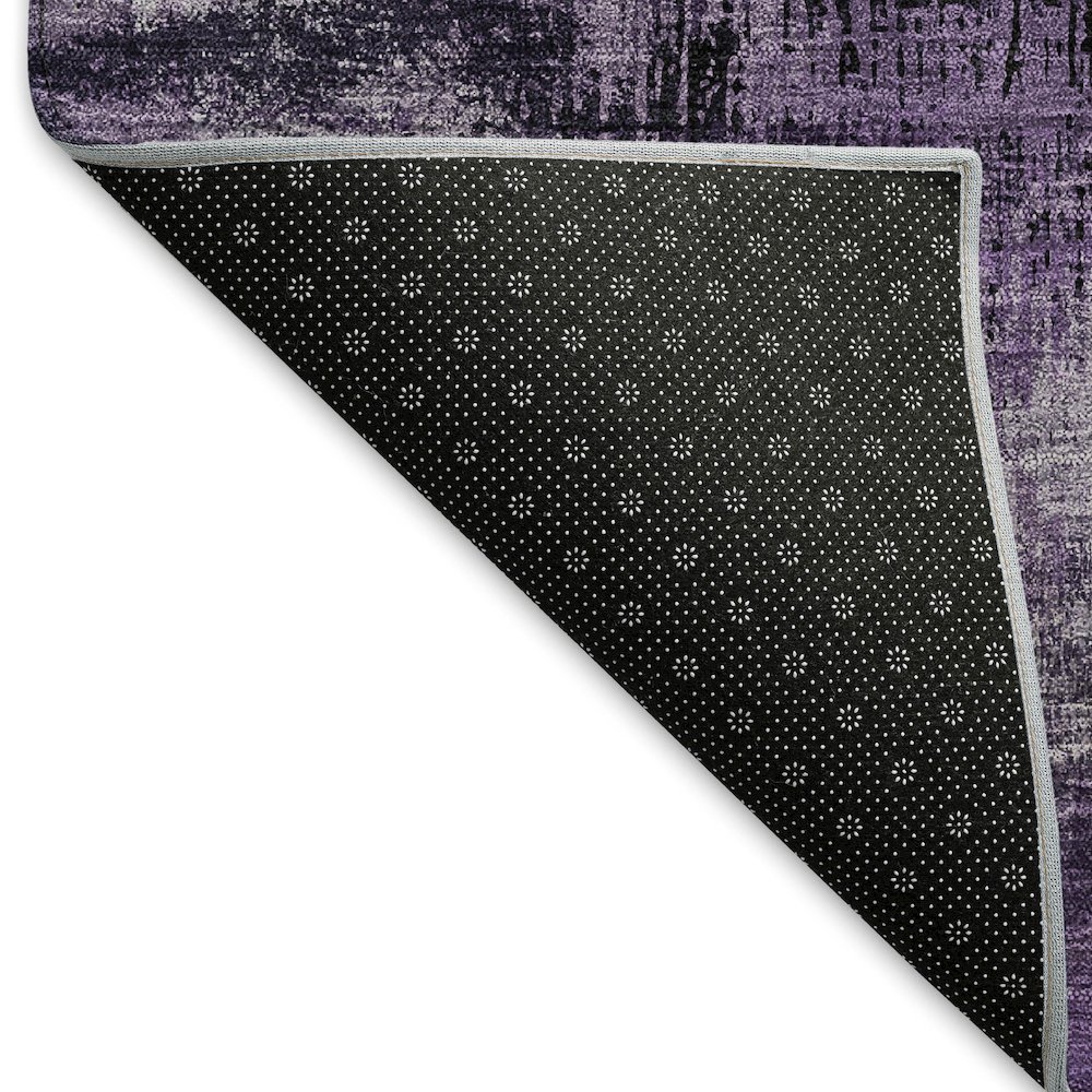 Premium Machine Washable Mayfield AMF792 Purple 5' x 7'6" Rug. Picture 2