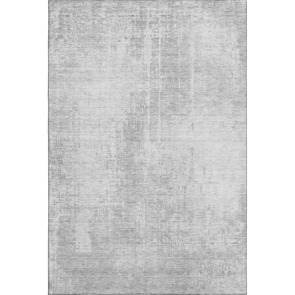 Premium Machine Washable Mayfield AMF796 Silver 9' x 12' Rug. Picture 1