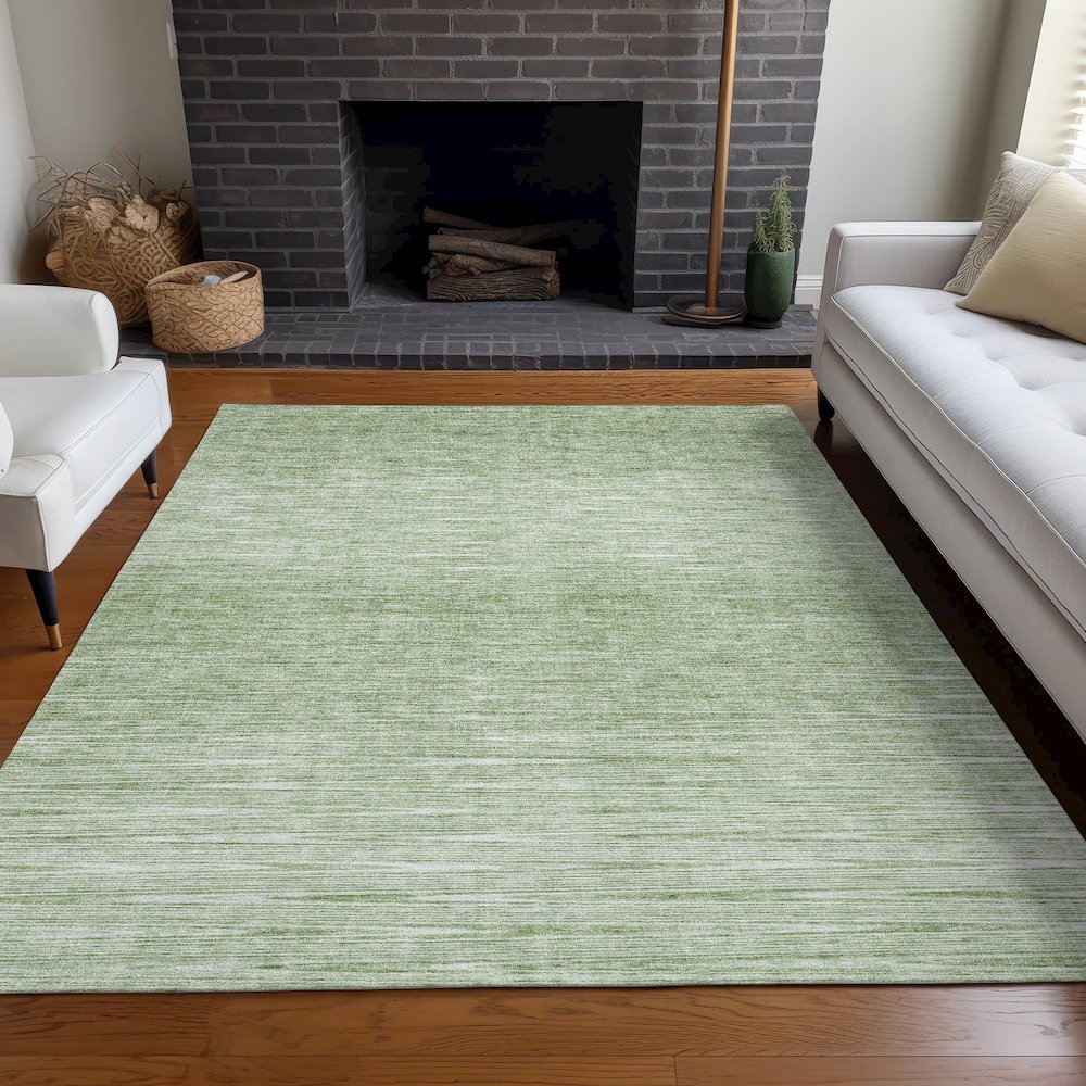 Premium Machine Washable Mayfield AMF800 Aloe 9' x 12' Rug. Picture 5