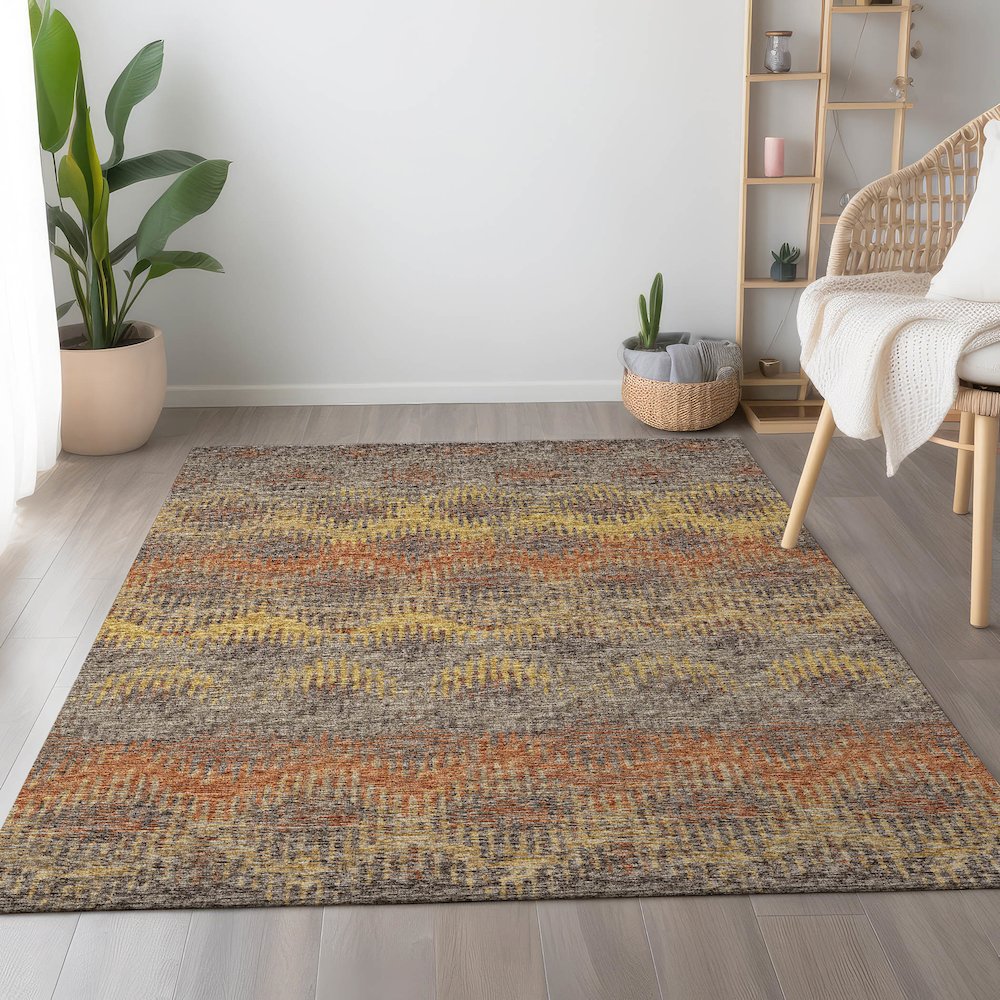 Premium Machine Washable Mayfield  Canyon 9' x 12' Rug. Picture 5
