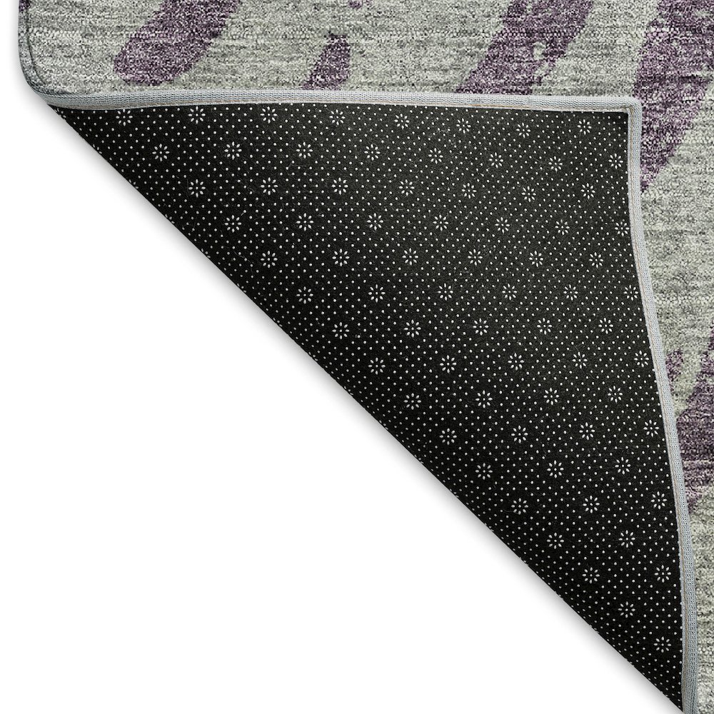 Premium Machine Washable Mayfield AMF818 Purple 5' x 7'6" Rug. Picture 2