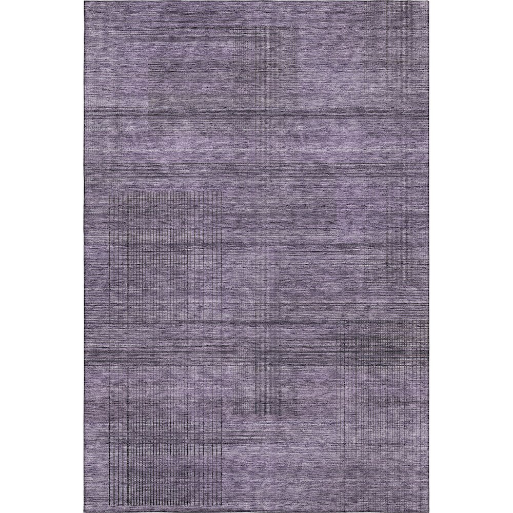Premium Machine Washable Mayfield AMF820 Plum 9' x 12' Rug. Picture 1
