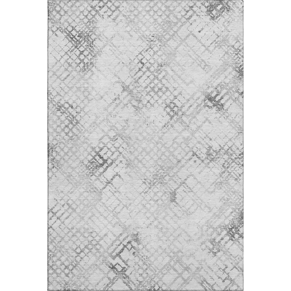 Premium Machine Washable Mayfield AMF824 Gray 9' x 12' Rug. Picture 1