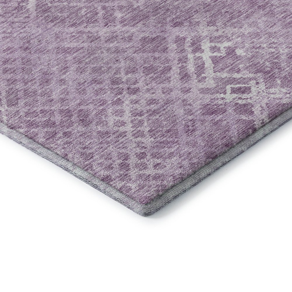 Premium Machine Washable Mayfield AMF825 Lavender 5' x 7'6" Rug. Picture 3