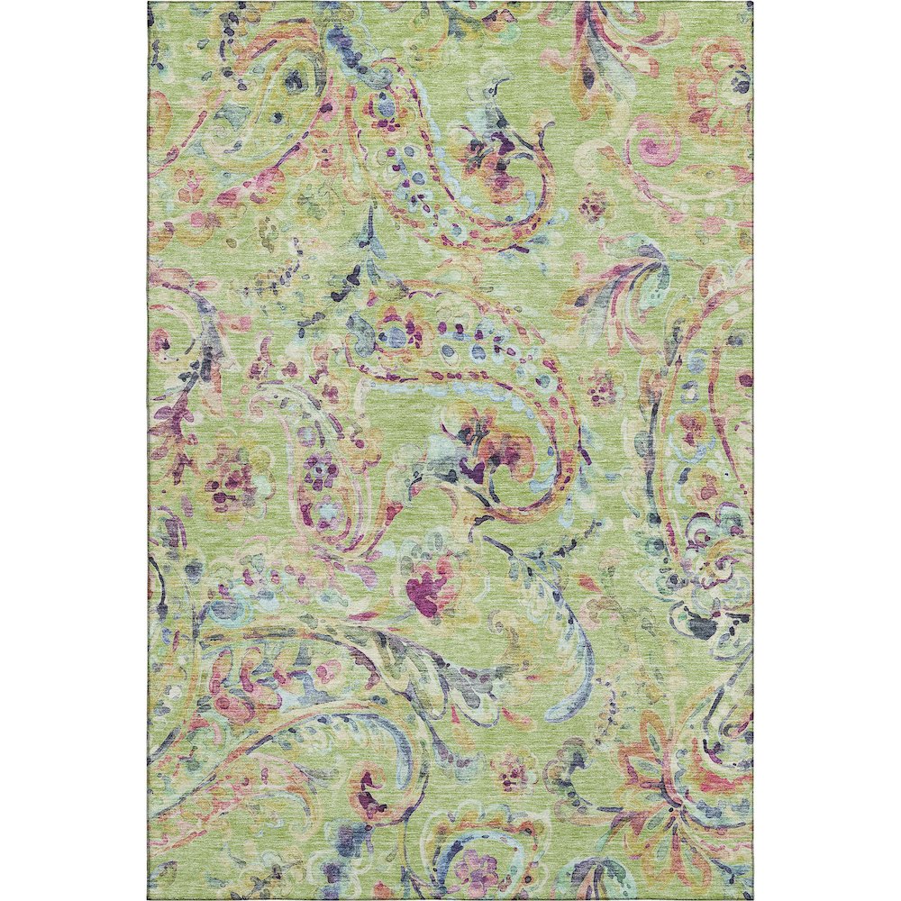 Premium Machine Washable Mayfield AMF834 Aloe 9' x 12' Rug. Picture 1
