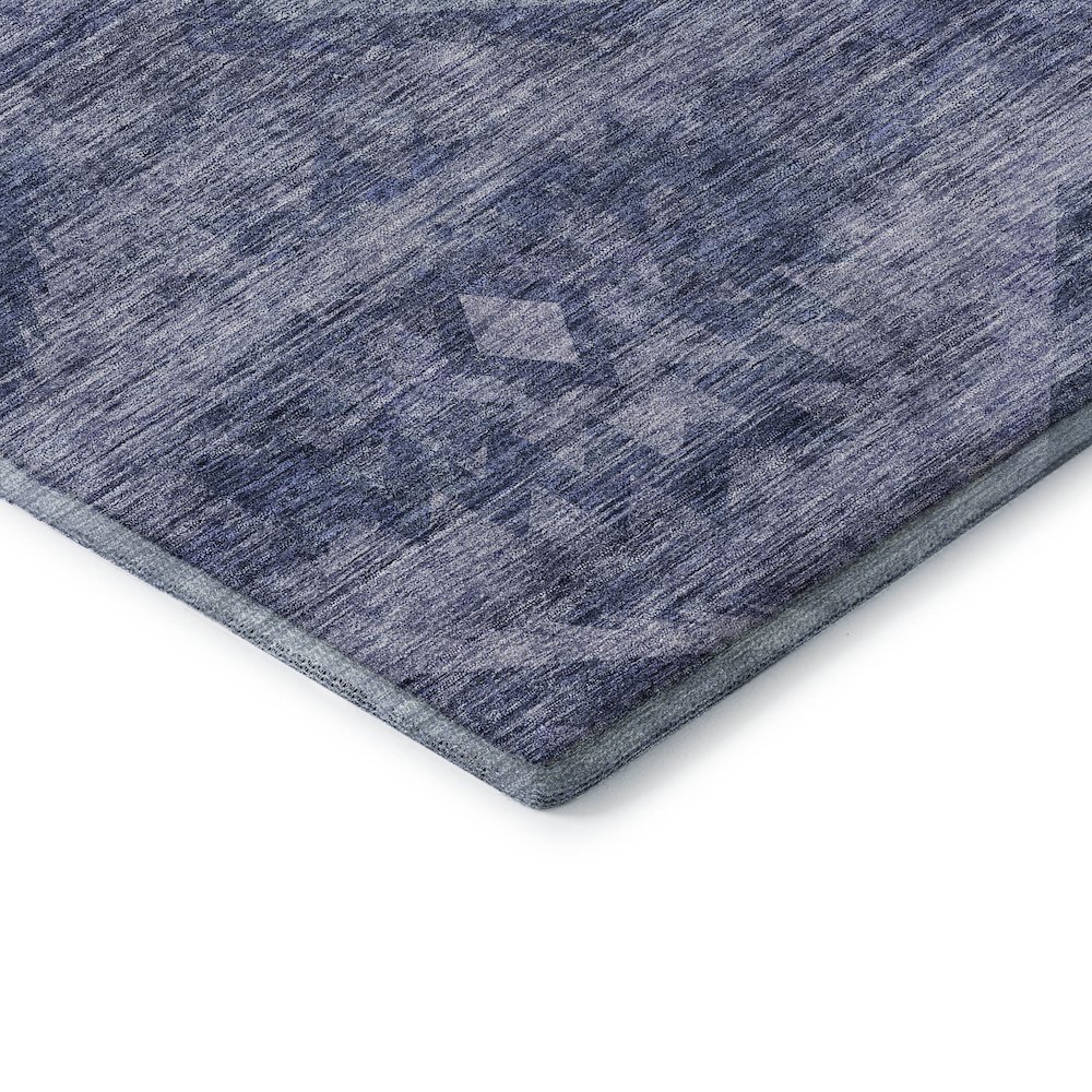 Premium Machine Washable Mayfield AMF837 Navy 5' x 7'6" Rug. Picture 3