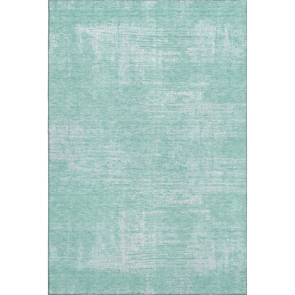 Premium Machine Washable Mayfield AMF839 Turquoise 9' x 12' Rug. Picture 1