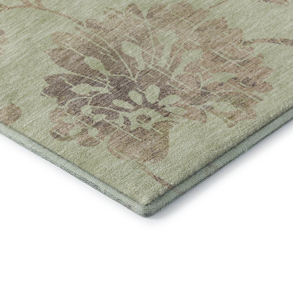 Premium Machine Washable Mayfield AMF856 Aloe 5' x 7'6" Rug. Picture 3