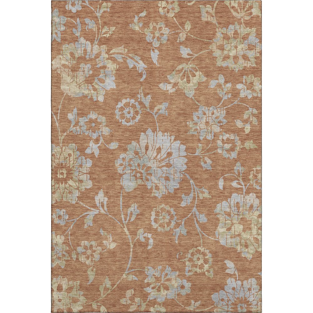 Premium Machine Washable Mayfield AMF856 Paprika 9' x 12' Rug. Picture 1