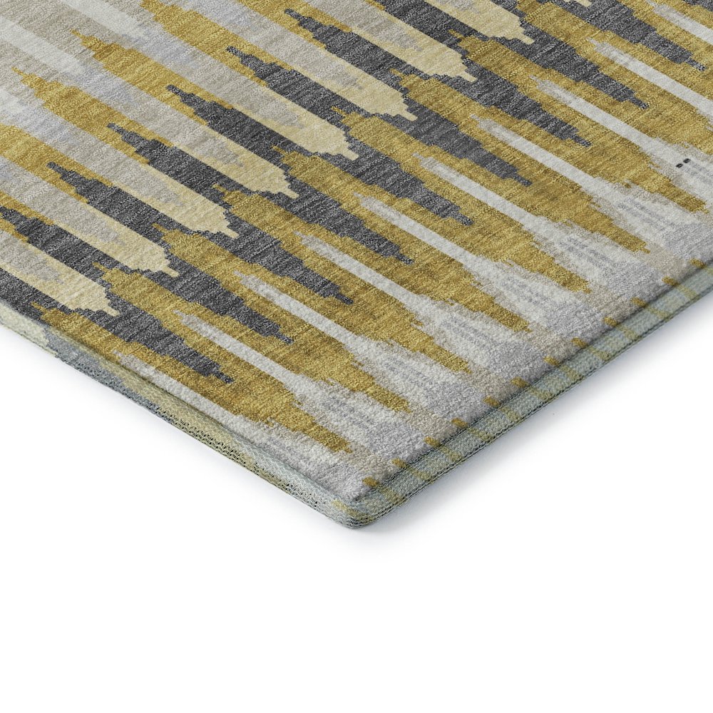 Premium Machine Washable Mayfield AMF860 Gold 5' x 7'6" Rug. Picture 3