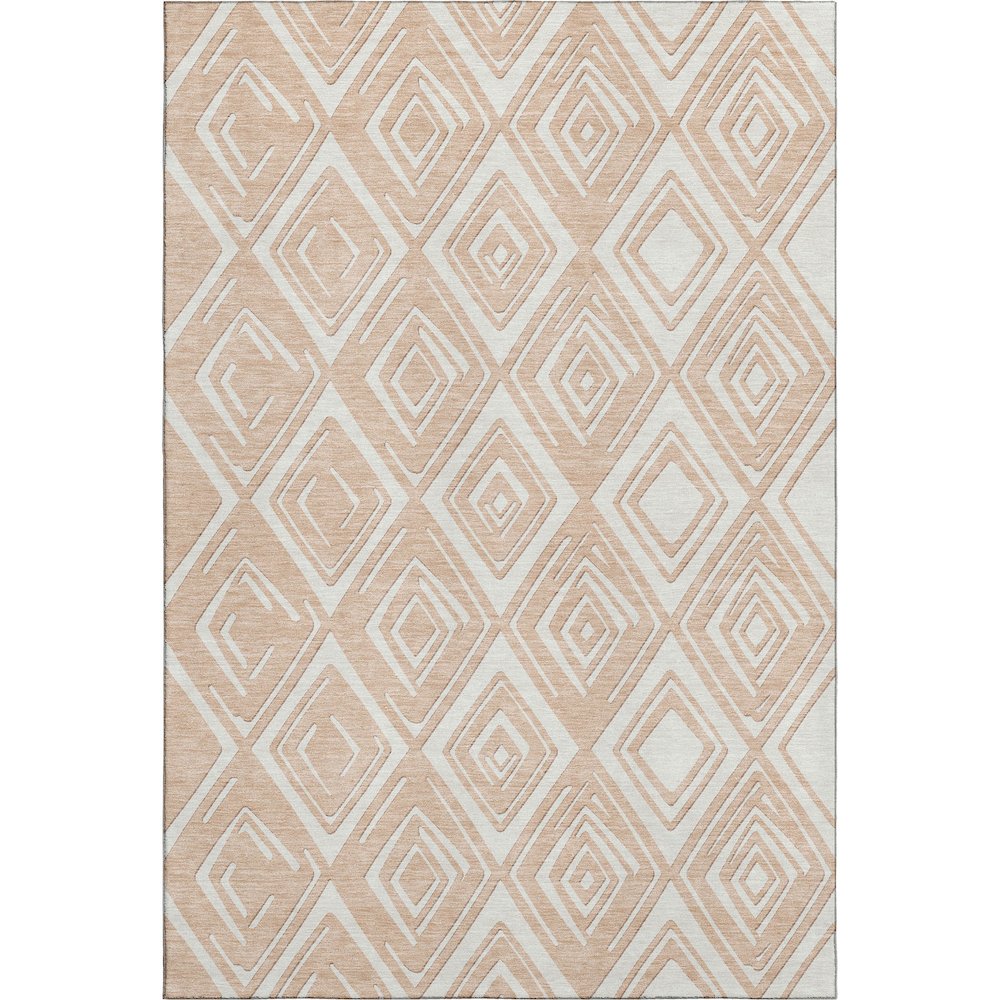 Premium Machine Washable Mayfield AMF862 Peach 9' x 12' Rug. Picture 1