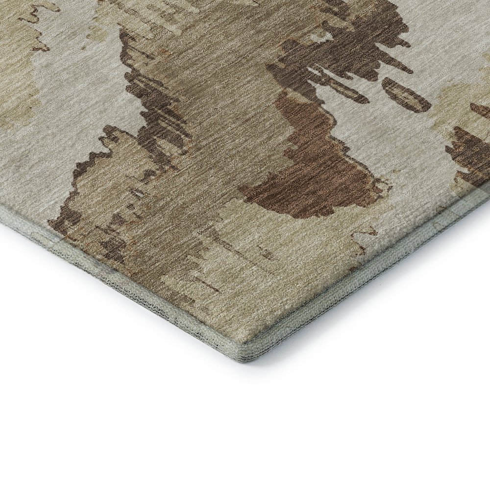 Premium Machine Washable Mayfield AMF865 Chocolate 5' x 7'6" Rug. Picture 3