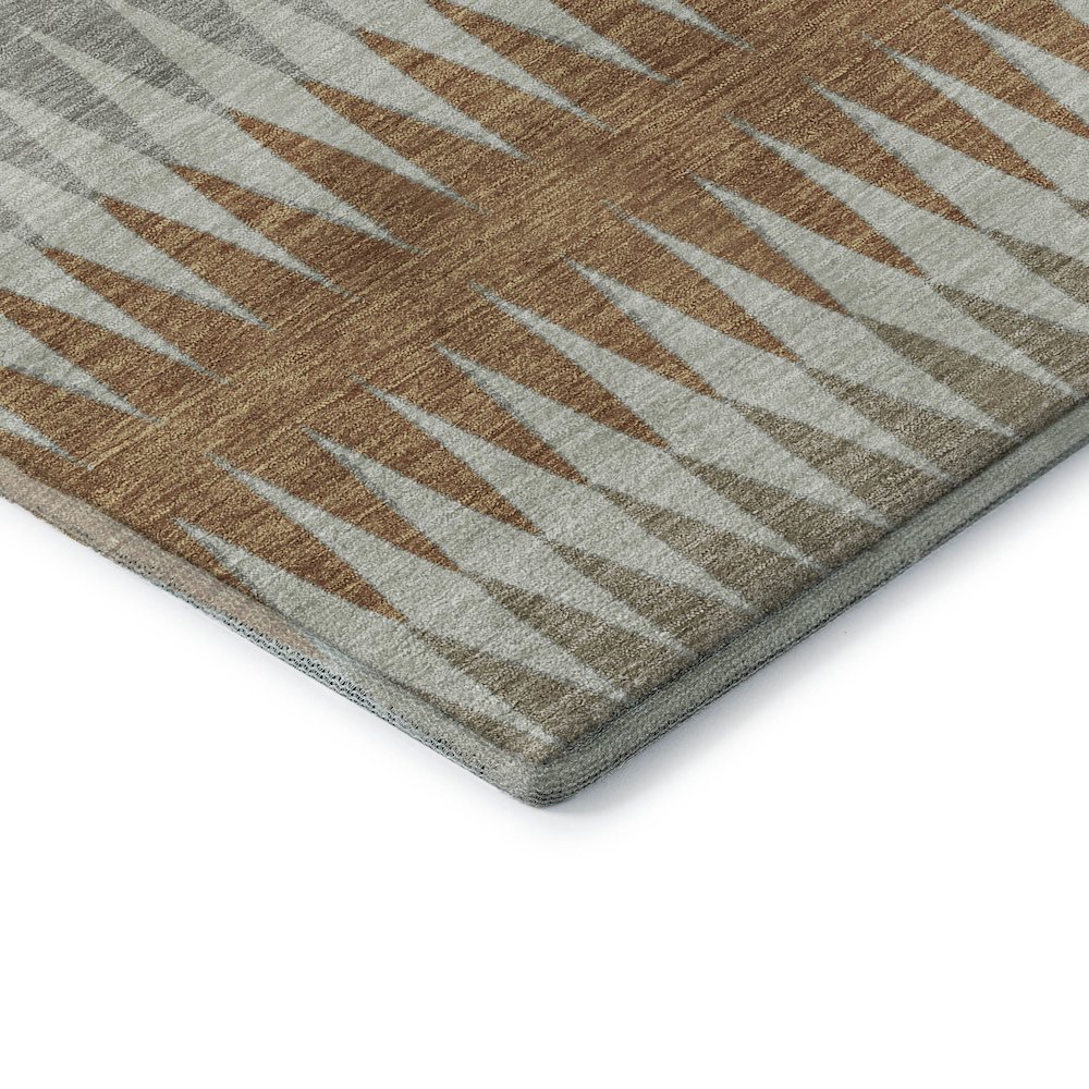Premium Machine Washable Mayfield AMF867 Paprika 5' x 7'6" Rug. Picture 3