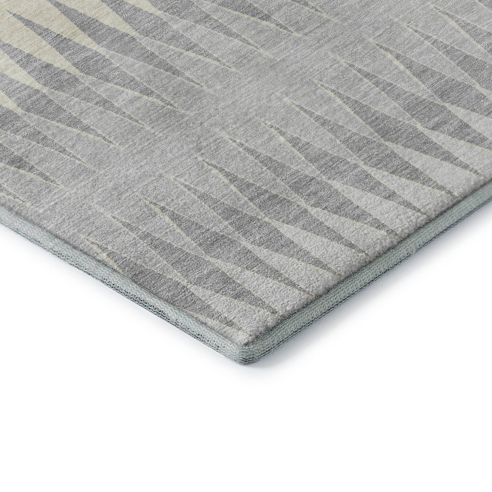 Premium Machine Washable Mayfield AMF867 Silver 5' x 7'6" Rug. Picture 3