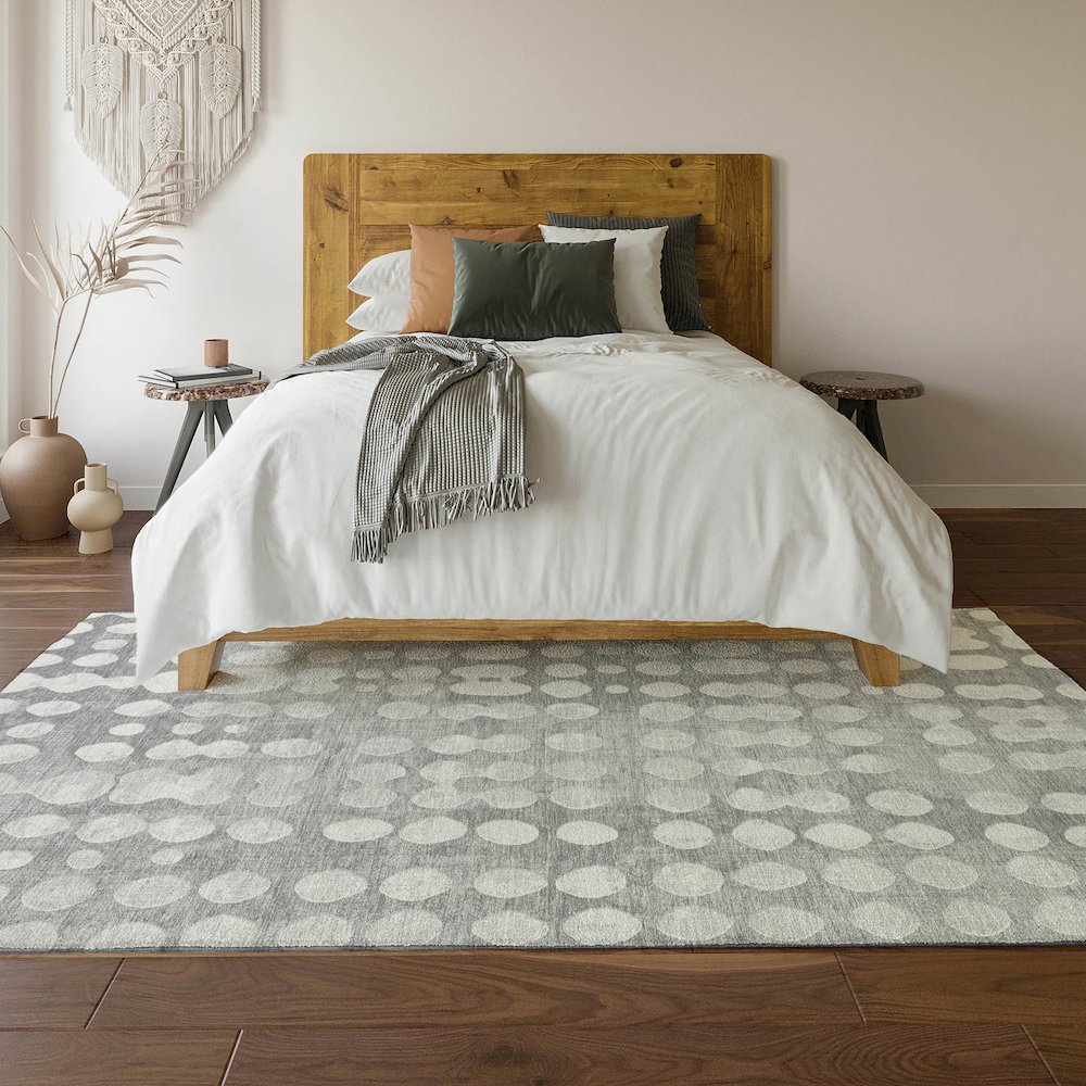 Premium Machine Washable Mayfield AMF869 Gray 9' x 12' Rug. Picture 6