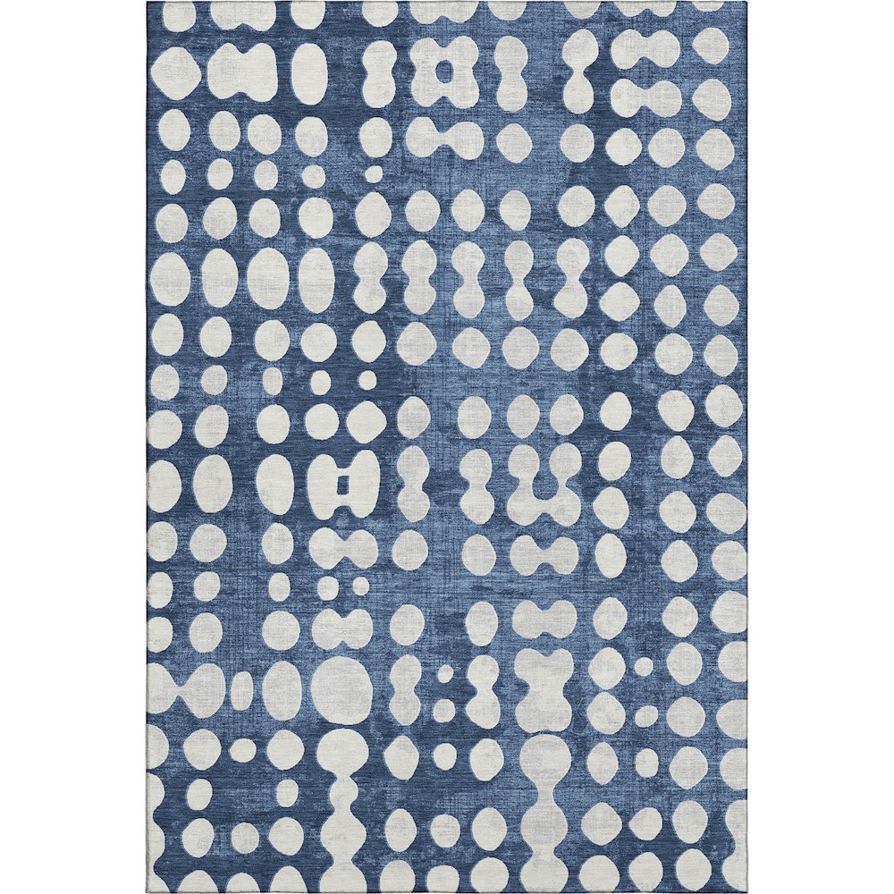 Premium Machine Washable Mayfield AMF869 Navy 9' x 12' Rug. Picture 1