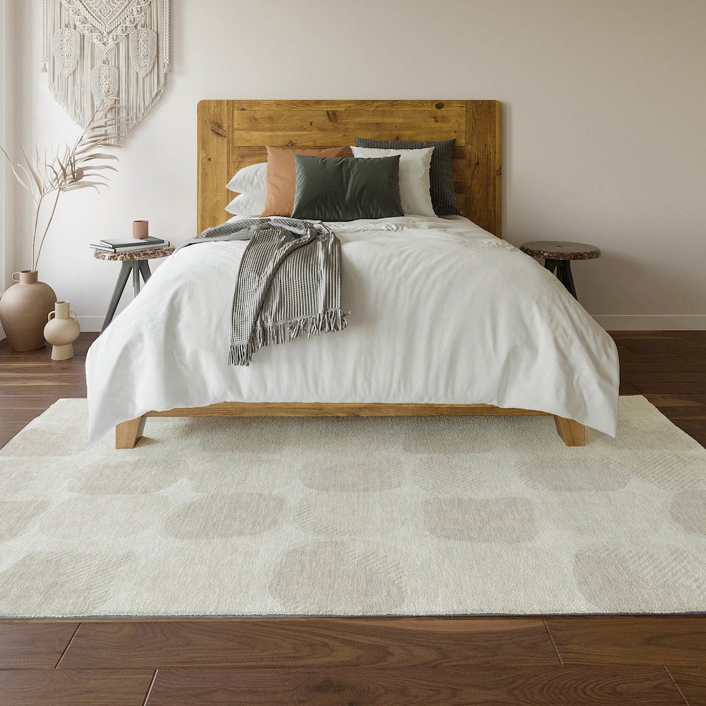 Premium Machine Washable Mayfield AMF870 Ivory 9' x 12' Rug. Picture 6