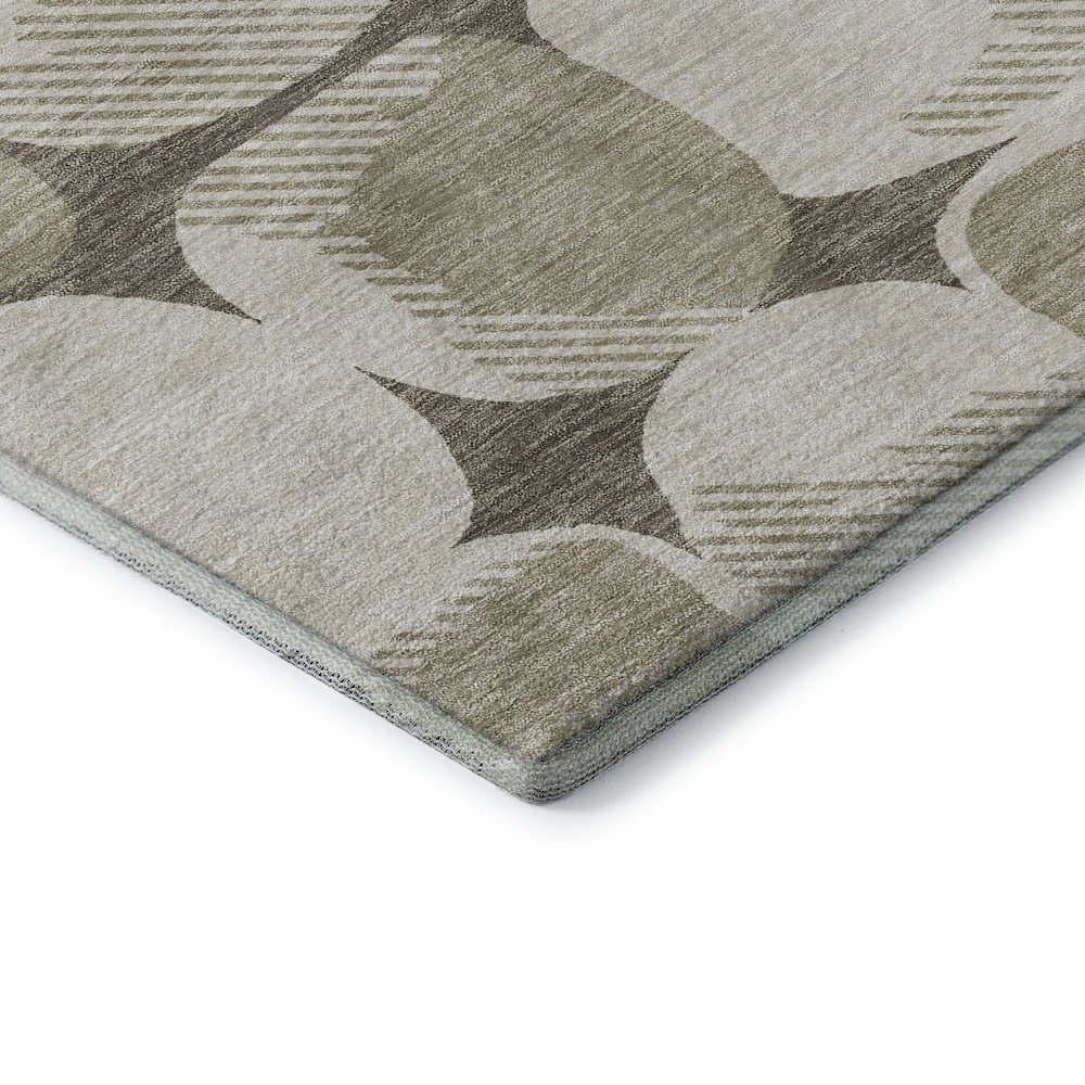 Premium Machine Washable Mayfield AMF870 Taupe 5' x 7'6" Rug. Picture 3