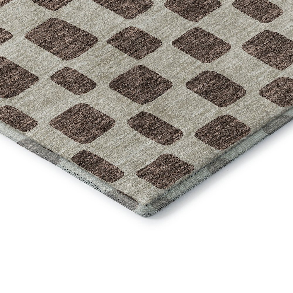 Premium Machine Washable Mayfield AMF871 Brown 5' x 7'6" Rug. Picture 3