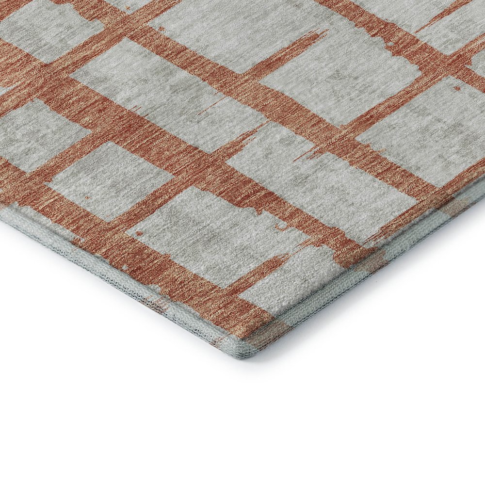 Premium Machine Washable Mayfield AMF872 Coral 5' x 7'6" Rug. Picture 3