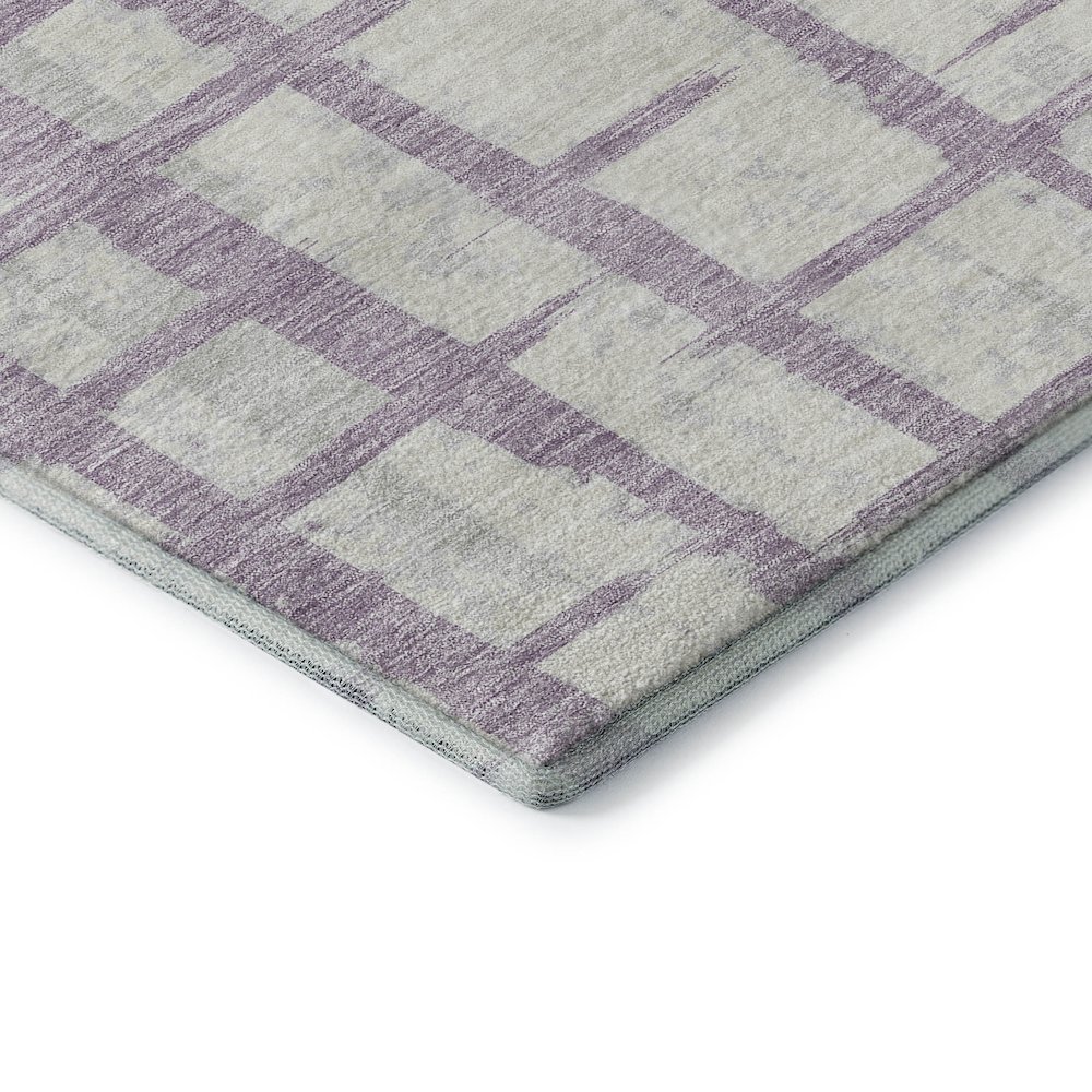 Premium Machine Washable Mayfield AMF872 Lavender 5' x 7'6" Rug. Picture 3