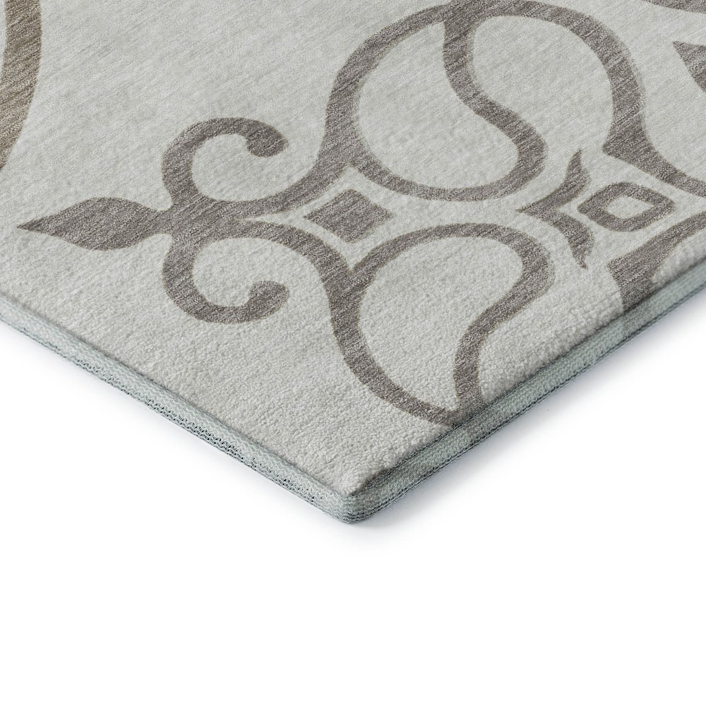 Premium Machine Washable Mayfield AMF874 Ivory 5' x 7'6" Rug. Picture 3