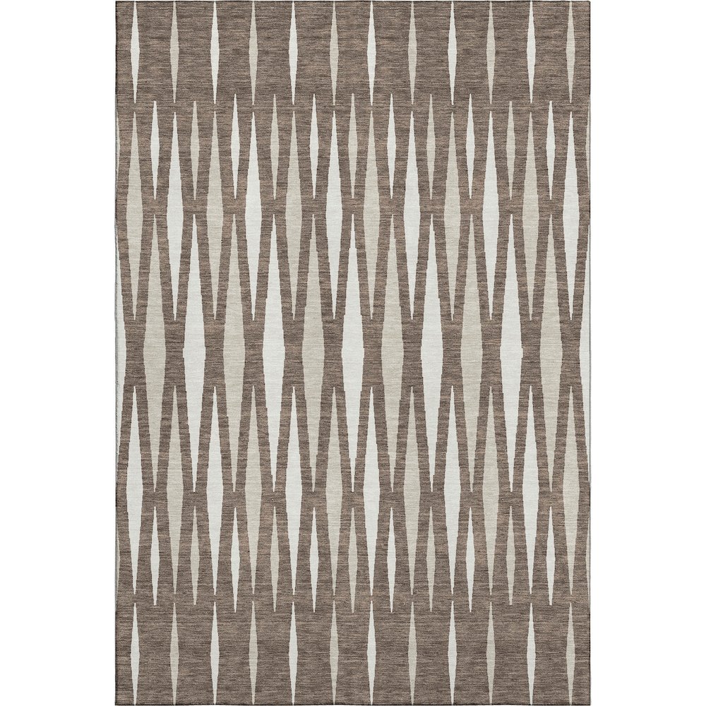 Premium Machine Washable Mayfield AMF881 Brown 9' x 12' Rug. Picture 1