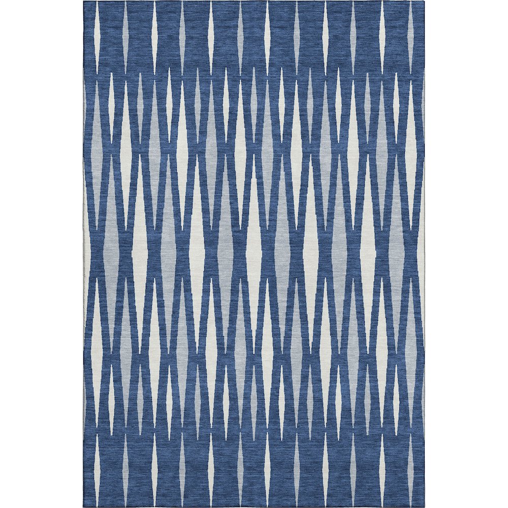 Premium Machine Washable Mayfield AMF881 Navy 9' x 12' Rug. Picture 1